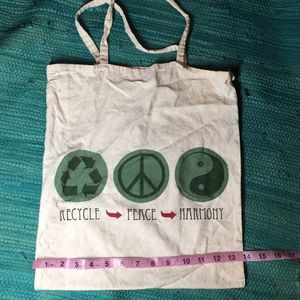Recycle peace harmony cute tote bag